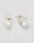 Asos Pearl Swing Earrings - Cream