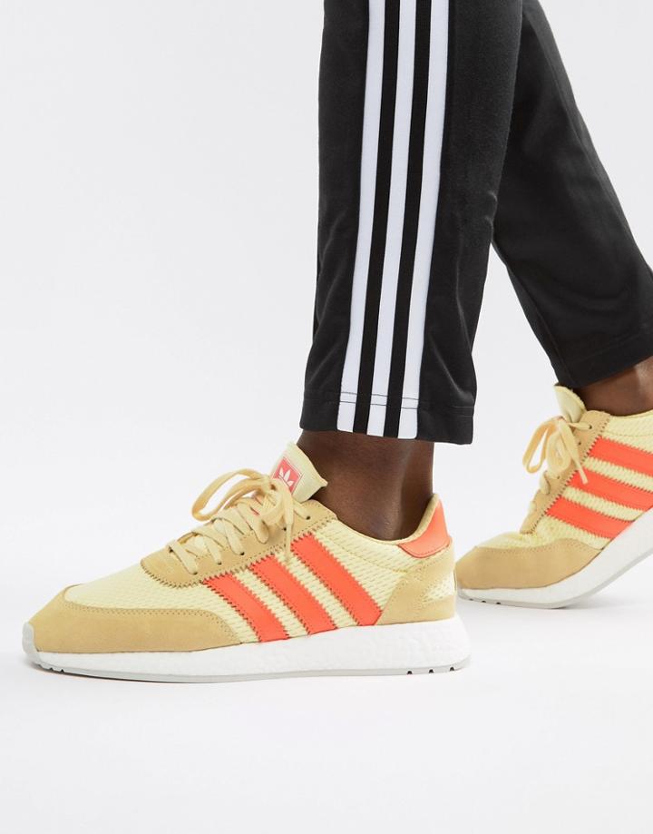 Adidas Originals I-5923 Leather Sneakers In Yellow D96604 - Yellow