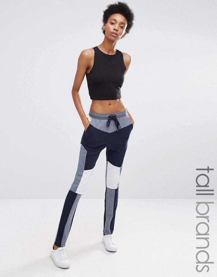 Vero Moda Tall Color Block Joggers - Navy