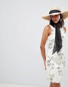 Lavand Floral Bodycon Dress-multi