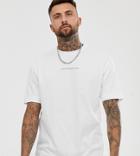 Good For Nothing Oversized T-shirt In White With Logo