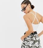 Puma Exclusive White Cross Back Crop Top - White