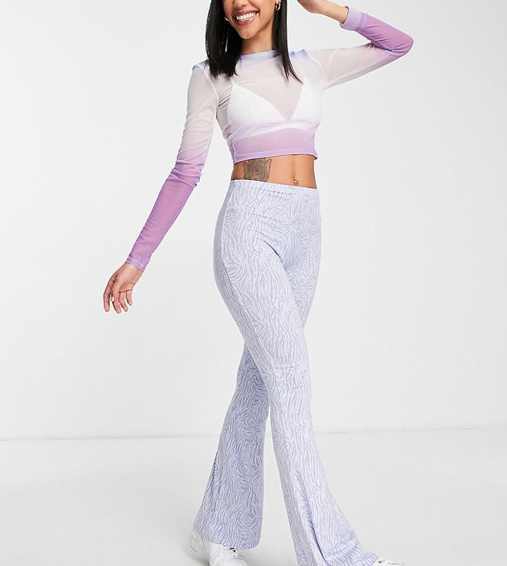 Missguided Flared Pants In Blue