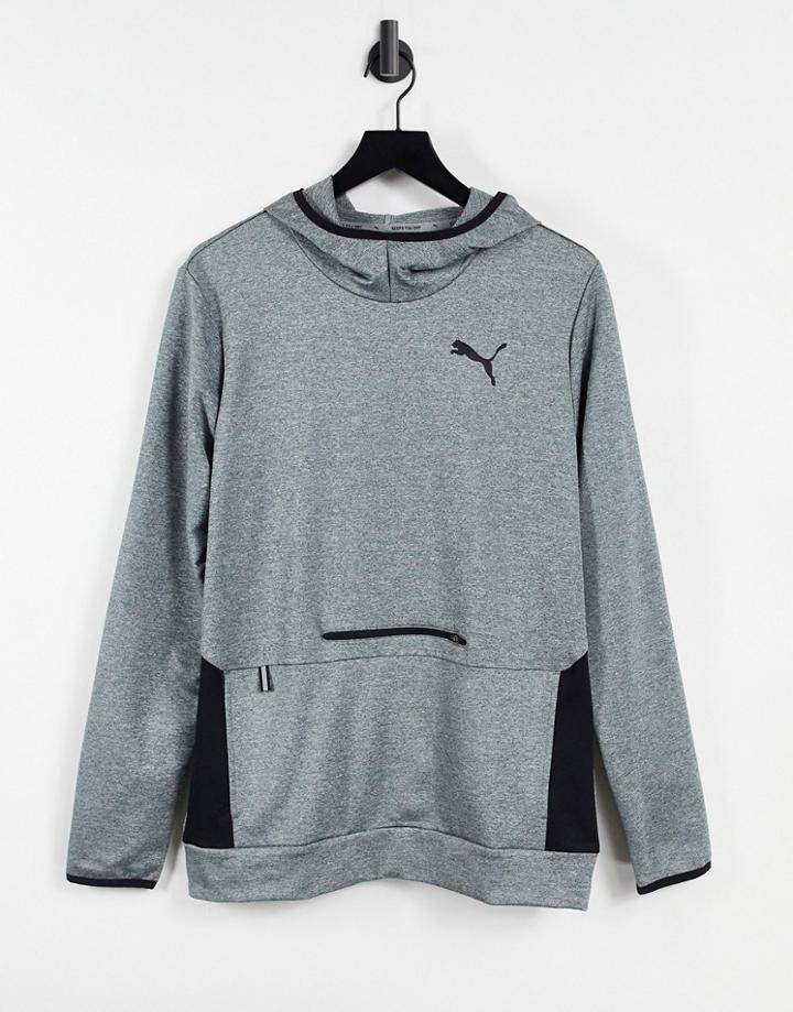 Puma Training Rtg Hoodie In Gray-grey