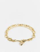& Other Stories Heart Chain Bracelet In Gold