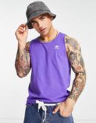 Adidas Originals Essentials Tank Top In Purple