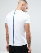 Another Influence Center Back Tape T-shirt - White
