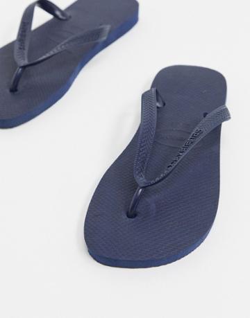 Havianas Classic Flip Flops In Navy