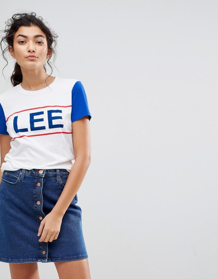 Lee Sports Logo T Shirt - White