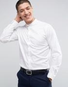 Jack & Jones Premium Slim Smart Grandad Shirt - White