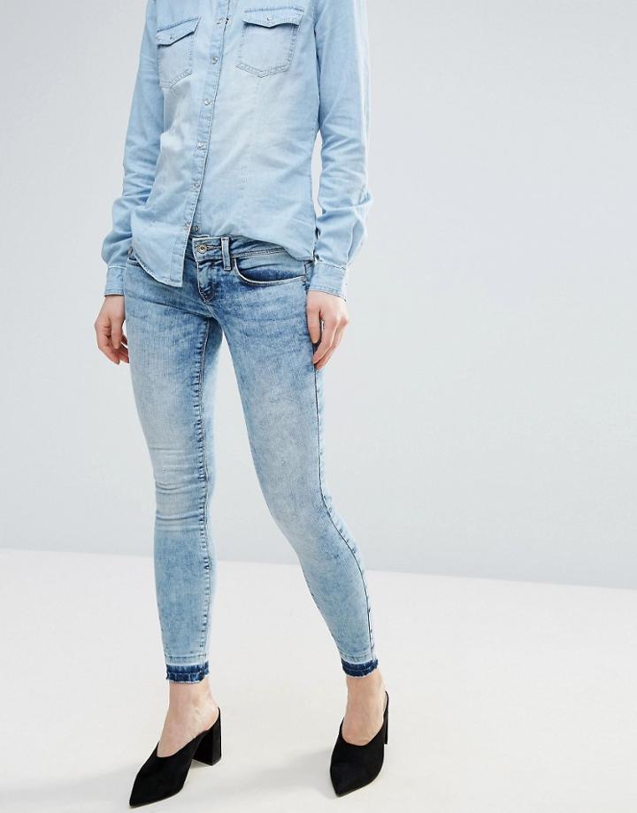 Only Coral Ankle Skinny Jeans - Blue