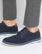 Ted Baker Reith Suede Derby Brogues - Navy