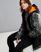 Billabong Fuze Overhead Snow Jacket In Camo - Green