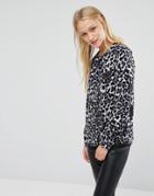 Newlily Blouse In Leopard Print - Multi