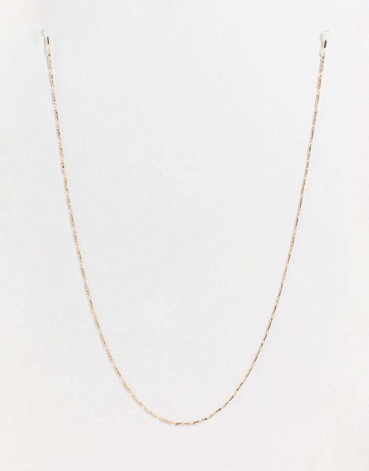 Asos Design Sunglasses Chain With Fine Gold Detail
