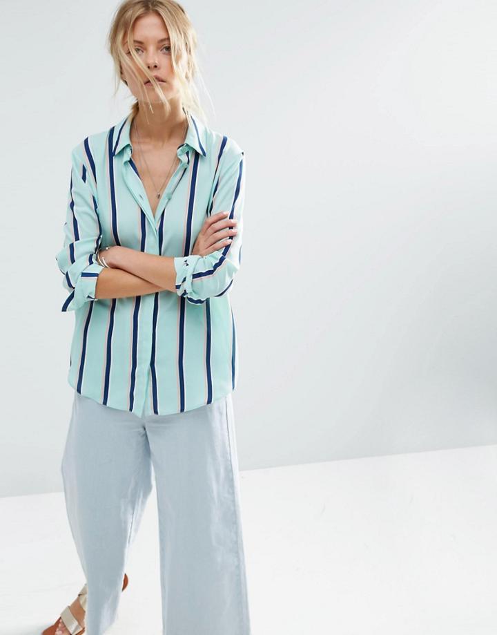 Asos Summer Stripe Blouse - Multi