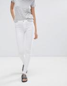 Pieces Just Wear Skinny Jeans - White