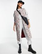 Y.a.s. Tulia Long Floral Quited Vest In Multi