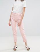 Waven Elsa Pink Mom Jeans - Pink
