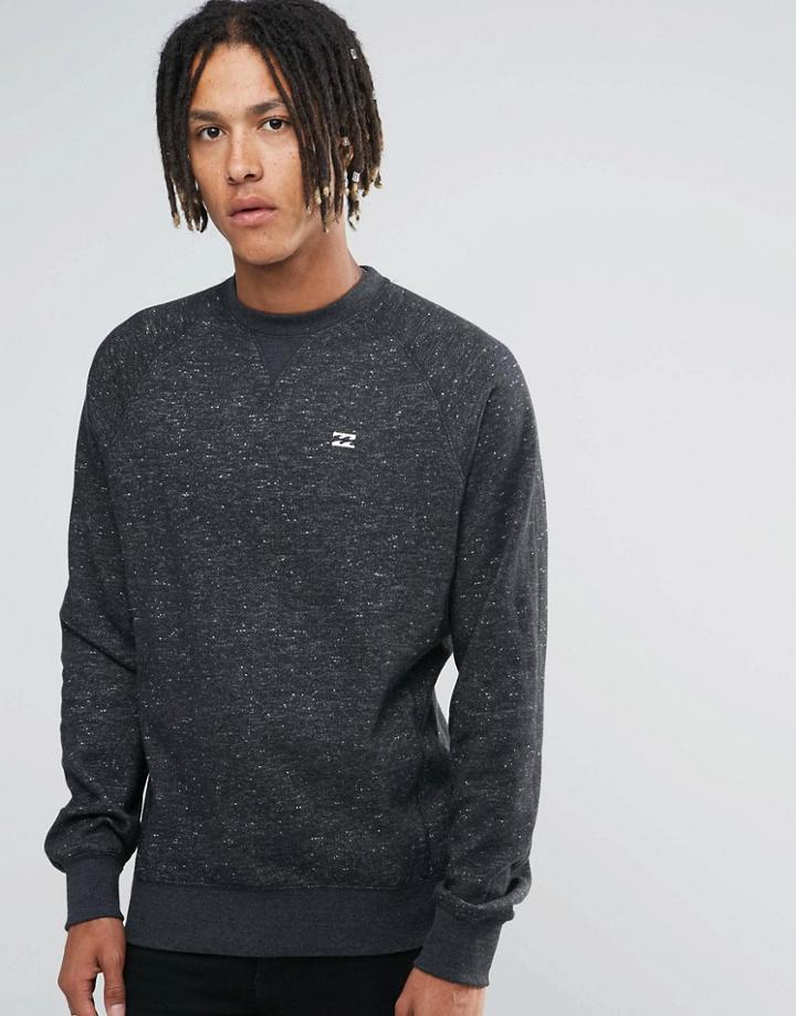 Billabong Balance Raglan Crew Neck Sweat Sweater - Black