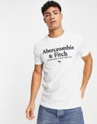 Abercrombie & Fitch T-shirt In White With Chest Logo