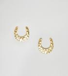 Asos Design Gold Plated Sterling Silver Stud Earrings In Horse Shoe Design - Gold