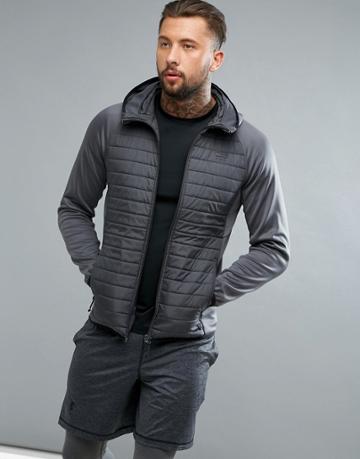 Jack & Jones Tech Multi Quilt Jacket - Gray