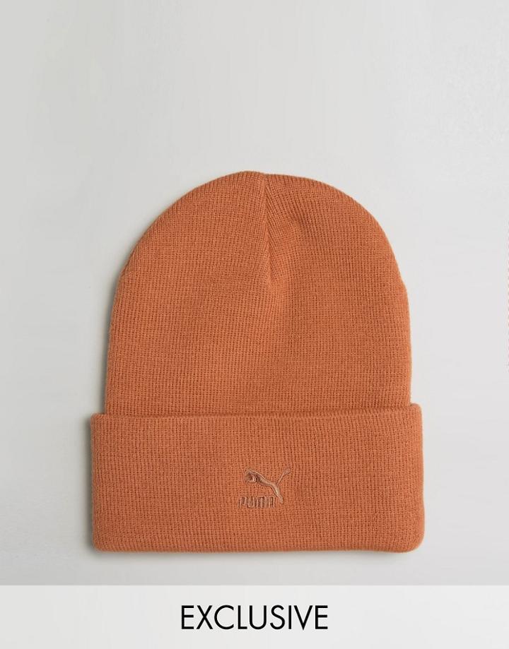 Puma Archive No 1 Beanie In Orange Exclusive To Asos 02142801 - Orange