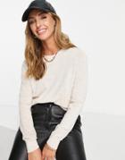 Selected Magda Merino Wool Knit Sweater In Cream-white