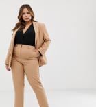 Fashion Union Plus Straight Leg Pants Two-piece-beige