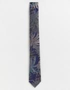 Ben Sherman Floral Printed Tie-navy