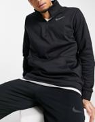 Nike Training Therma Quarter-zip Fleece Sweatshirt In Black