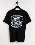 Vans Butterfly Check T-shirt In Black