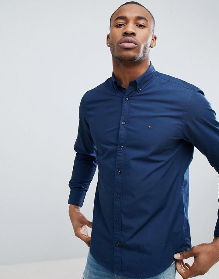 Tommy Hilfiger Poplin Shirt - Navy