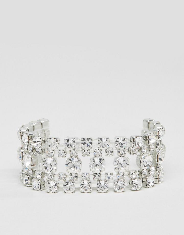 Krystal Swarovski Statement Bracelet - Clear