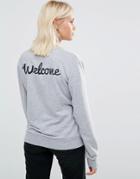 This Is Welcome Hotdog Sweatshirt - Gray