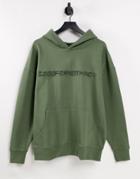 Good For Nothing Oversized Hoodie In Sage Green With Logo Print - Part Of A Set