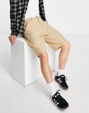 Stan Ray Fat Shorts In Beige-green