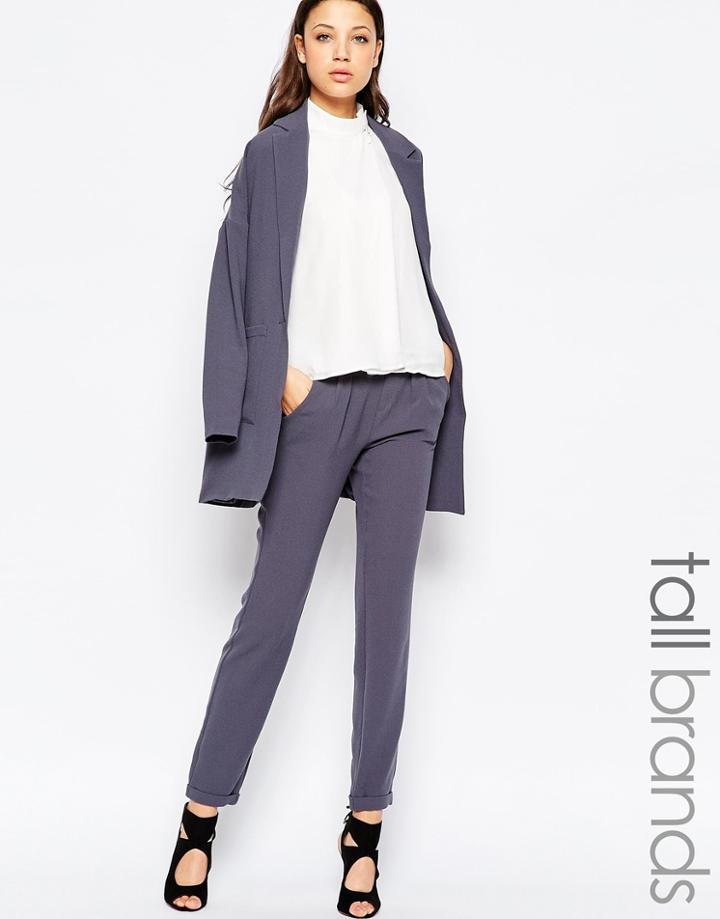 Vero Moda Tall Tailored Pants - Gray