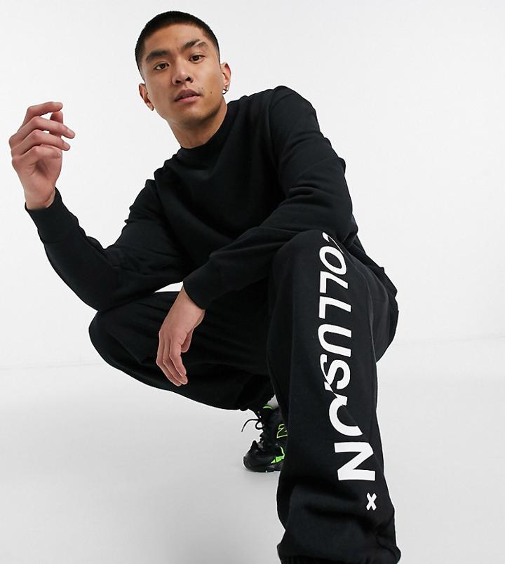 Collusion Sweatshirt In Black