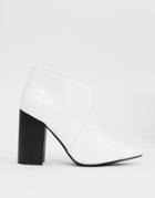 Truffle Collection Heeled Ankle Boots - White