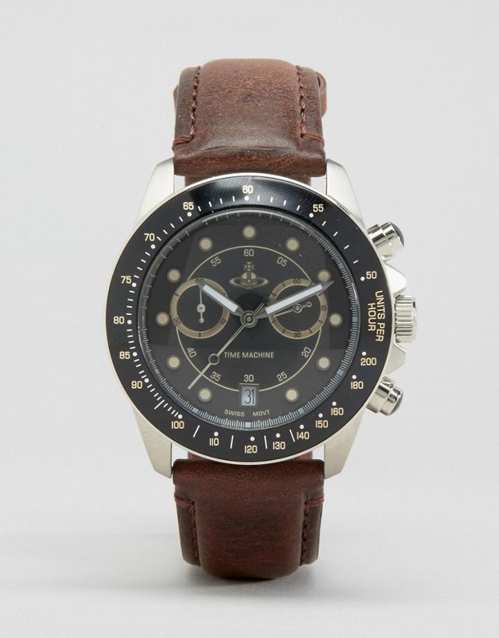 Vivienne Westwood Brown Leather Strap Watch - Brown