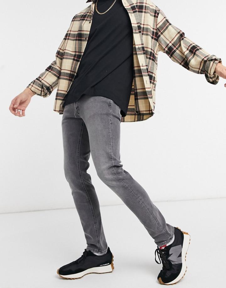 Jack & Jones Intelligence Glenn Jeans In Slim Tapered Gray-grey