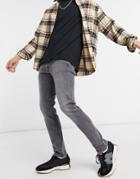 Jack & Jones Intelligence Glenn Jeans In Slim Tapered Gray-grey