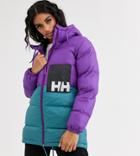 Helly Hansen P & C Puffer Parka In Purple