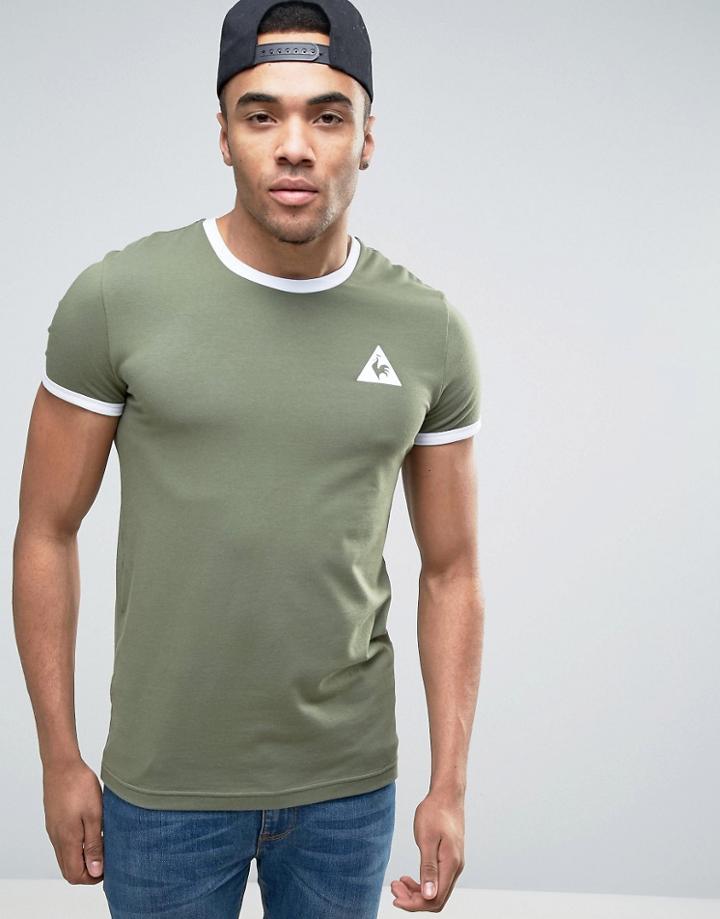 Le Coq Sportif Ringer T-shirt In Green Exclusive To Asos 1622158 - Green