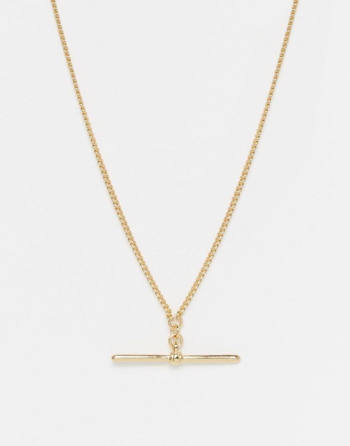 Me & Zena T-bar Necklace - Gold