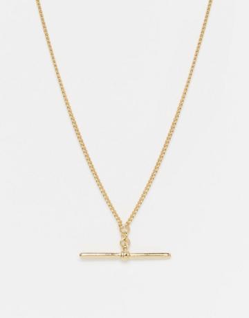 Me & Zena T-bar Necklace - Gold