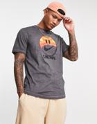 Nike Like T-shirt In Gray Heather-grey