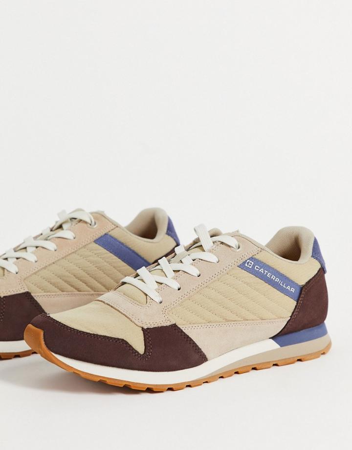 Cat Footwear Ventura Casual Runner Sneakers In Beige Multi